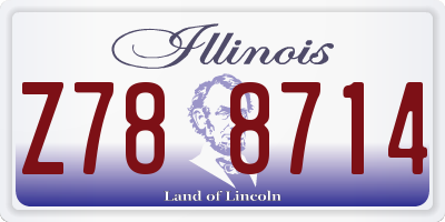 IL license plate Z788714