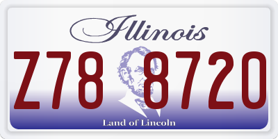 IL license plate Z788720