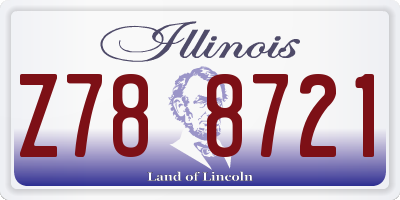 IL license plate Z788721