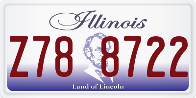 IL license plate Z788722
