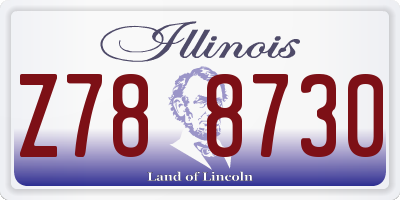 IL license plate Z788730