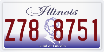 IL license plate Z788751