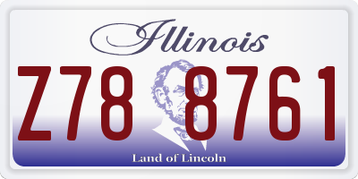IL license plate Z788761