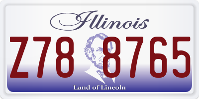 IL license plate Z788765