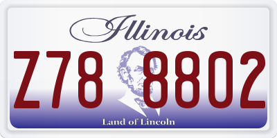 IL license plate Z788802