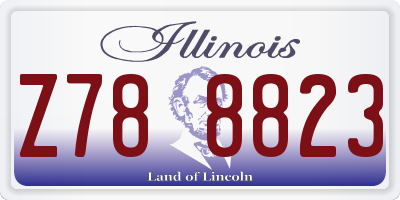 IL license plate Z788823