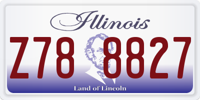 IL license plate Z788827
