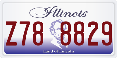 IL license plate Z788829