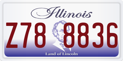 IL license plate Z788836