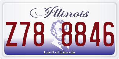 IL license plate Z788846
