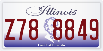 IL license plate Z788849