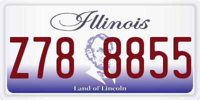 IL license plate Z788855