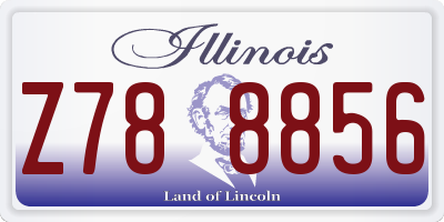 IL license plate Z788856