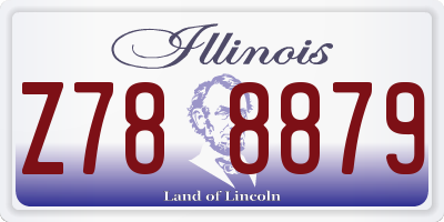 IL license plate Z788879