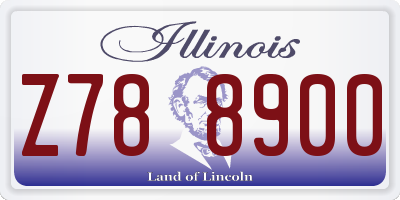IL license plate Z788900