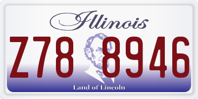 IL license plate Z788946