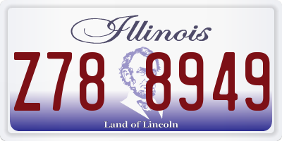 IL license plate Z788949