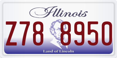 IL license plate Z788950