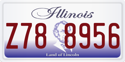 IL license plate Z788956