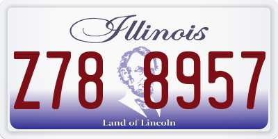 IL license plate Z788957