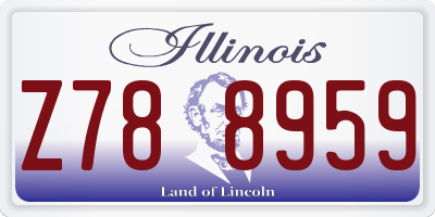 IL license plate Z788959