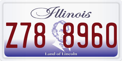 IL license plate Z788960