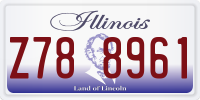 IL license plate Z788961
