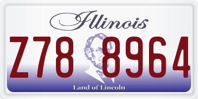 IL license plate Z788964