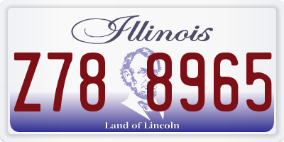 IL license plate Z788965
