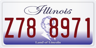 IL license plate Z788971