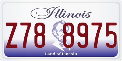 IL license plate Z788975