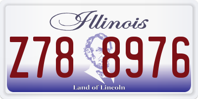 IL license plate Z788976