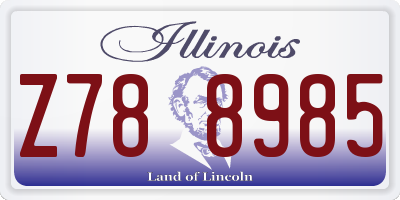 IL license plate Z788985