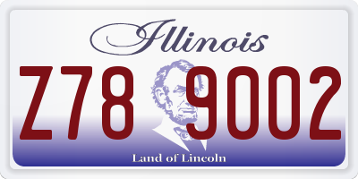 IL license plate Z789002