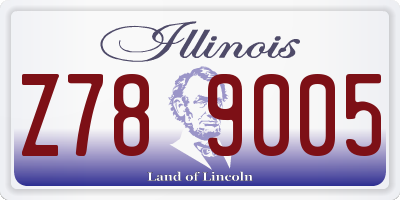 IL license plate Z789005