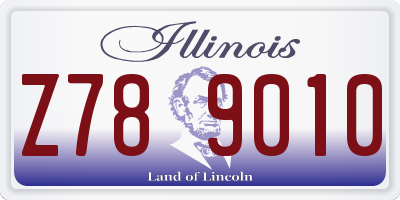 IL license plate Z789010