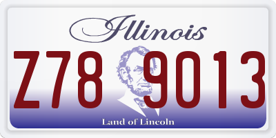 IL license plate Z789013