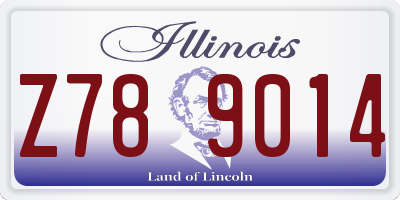 IL license plate Z789014