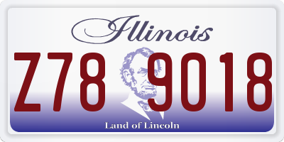IL license plate Z789018
