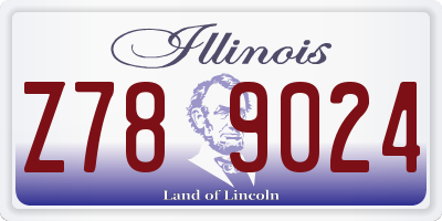 IL license plate Z789024