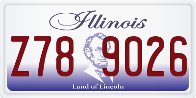 IL license plate Z789026