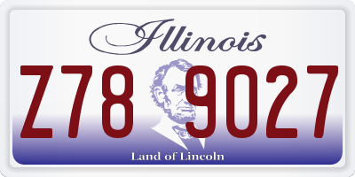 IL license plate Z789027