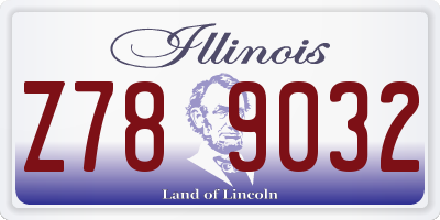 IL license plate Z789032