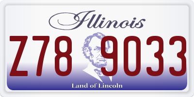 IL license plate Z789033