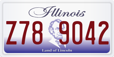 IL license plate Z789042