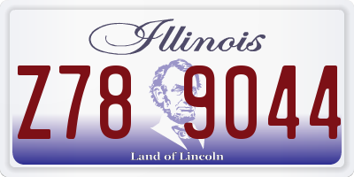 IL license plate Z789044