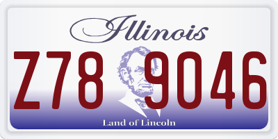 IL license plate Z789046