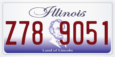 IL license plate Z789051