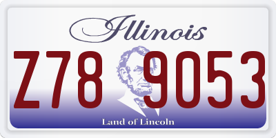 IL license plate Z789053