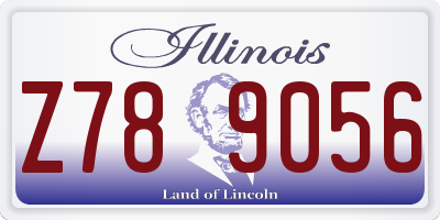 IL license plate Z789056